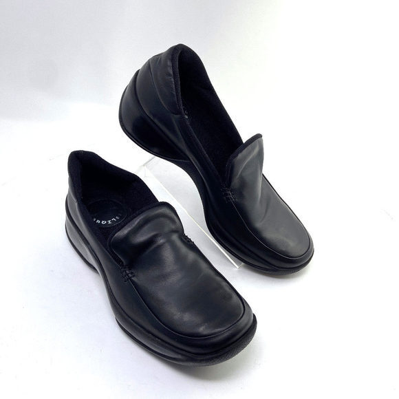 Women's Y2K VTG‎ Black Leather Loafers- Nappa Nera 1602 - Picture 1 of 1